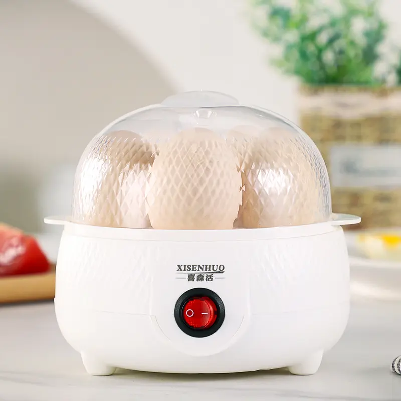 Egg Steamer Anti-Dry Burn Automatic Power Off Multifunctional Household Egg Cooker Small Egg Steaming Device Breakfast Mini Automatic 3