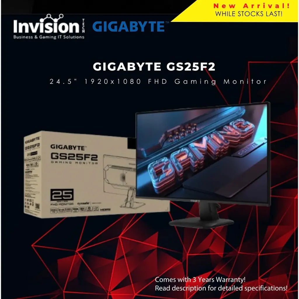 GIGABYTE GS25F2 24.5" FHD Gaming Monitor