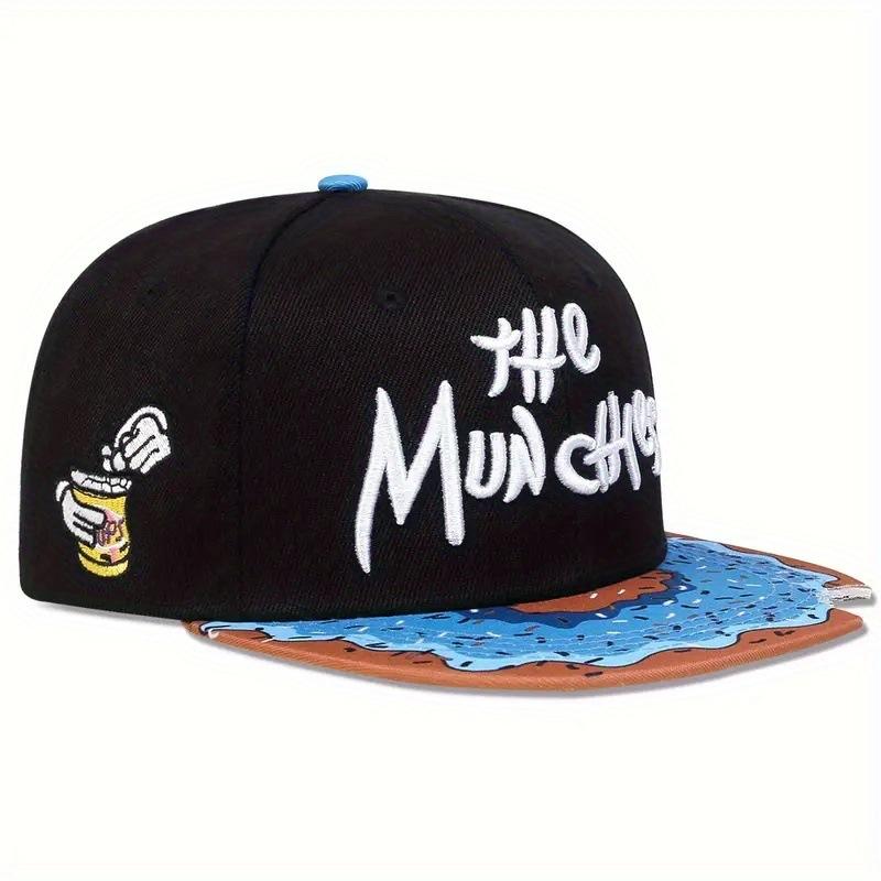 Mũ Bóng Chày, Dành Cho Nam Và Nữ, Có Vành Phẳng, Thiết Kế Donut Vành, Thời Trang, Thể Thao, Mũ Hip-Hop, Thêu, Mũ Phẳng, Thích Hợp Cho Thể Thao 4