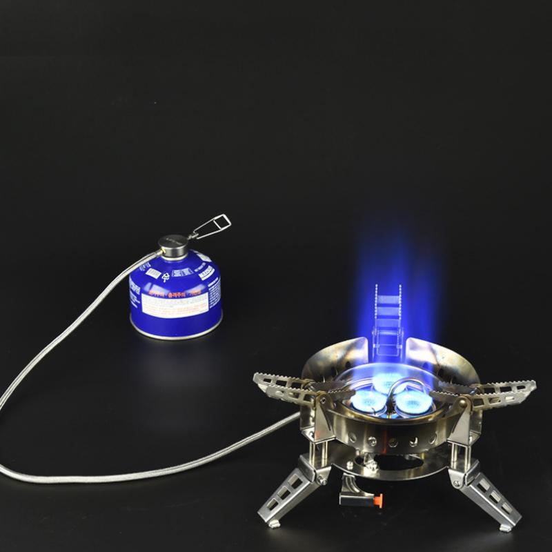 Product Introduction of Outdoor stove portable B17 picnic gas camping cooker windproof gas stove strong fire burner 6