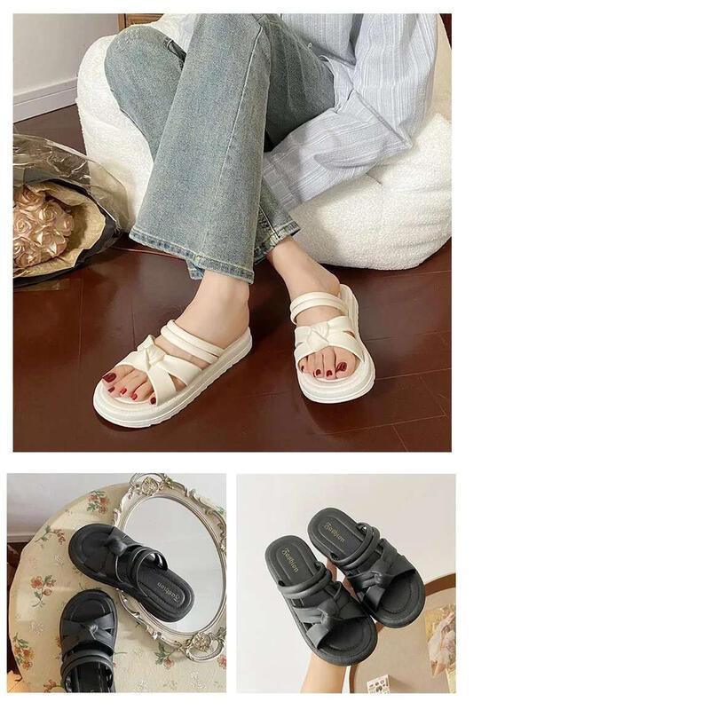 Product Introduction of New Fashionable Versatile Women's Slippers Summer Outer Wear Thick Bottom Anti-Slip PVC Slip-On Sandals From China mary  janes  shoes mules 13