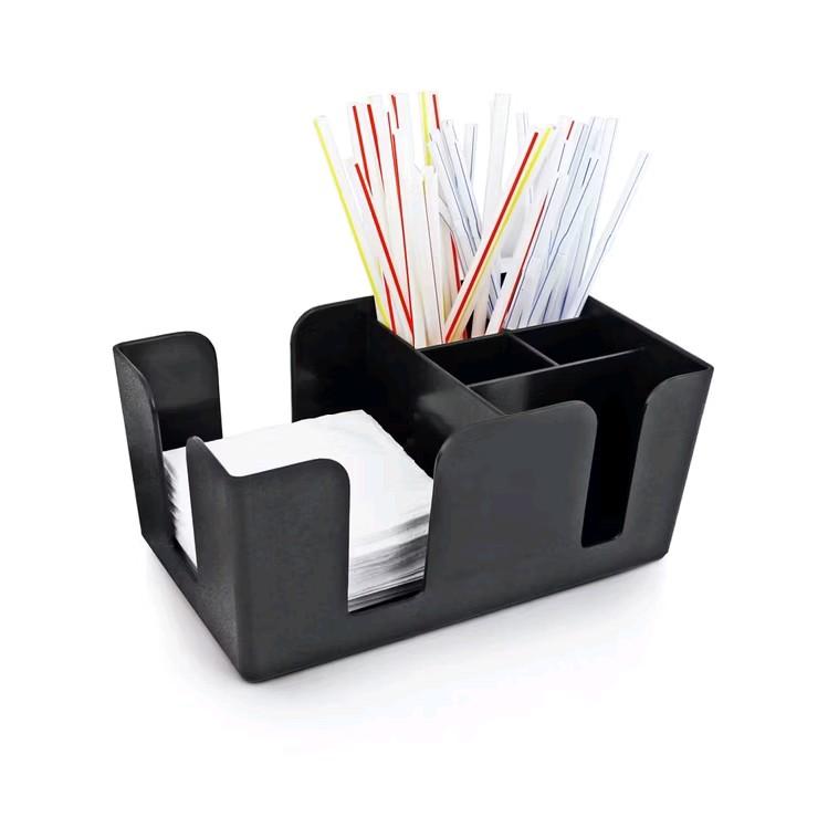 Khay đựng ống hút, muỗng, túi chữ T, giấy ăn ... nhựa Mica cứng cáp, dễ vệ sinh, dùng cho quầy cà phê, nhà bếp, quầy pha chế