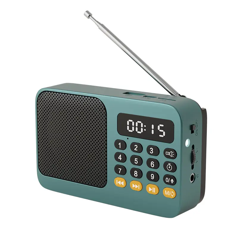 Đài FM cho người già, Hongba S-602, Máy nghe nhạc Cầm Tay Sạc, Đa Năng, có Thẻ Bluetooth 8