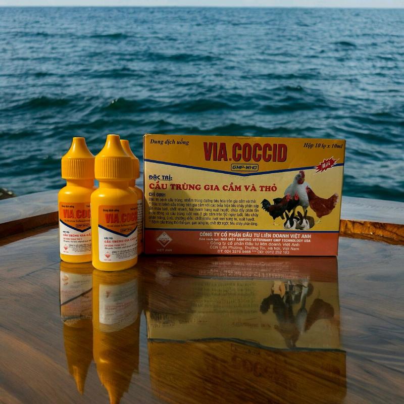 10 lọ VIA.COCCID VIAVET 10ml đặc trị CẦU TRÙNG GIA CẦM và THỎ 2