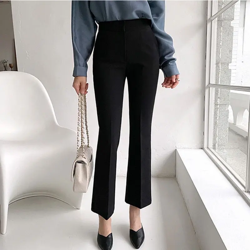 Quần Ống Loe Công Sở Dáng Ngắn ms 2227 Pants Nữ Women Ong | BigBuy360 - bigbuy360.vn Quần Ống Loe Công Sở Dáng Ngắn ms 2227 Pants Nữ Women Ong | BigBuy360 - bigbuy360.vn