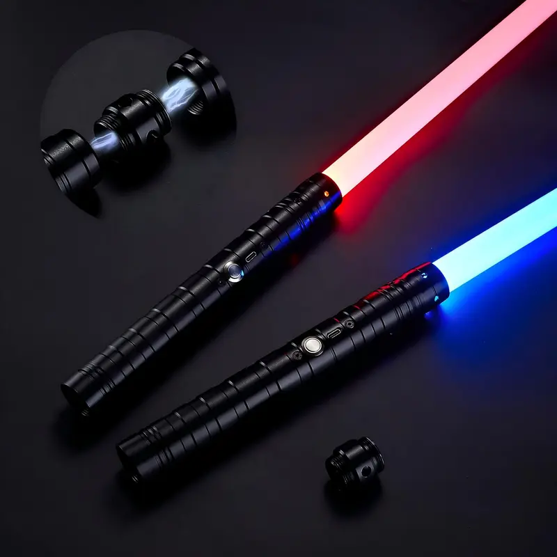 Rechargeable Light Saber, 1 Box RGB Color Changing Light Saber with Sound, Cosplay Toy Light Saber for Holiday & Party 0