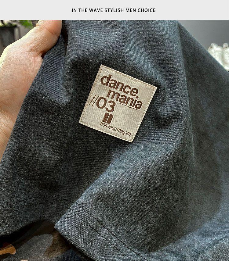 Product Introduction of Áo Thun Nặng, Unisex, Quần Áo Mùa Hè, Thương Hiệu Hợp Xu Hướng Mỹ, Áo Thun ngắn Tay Nam, Tay Lửng, Phong Cách Ins, Xu Hướng 2024 Menswear Cổ Tròn 15