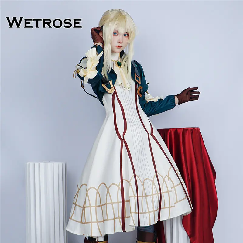 【Wetrose】 Violet Evergarden Violet Cosplay Costume Kostum Dress Set 1
