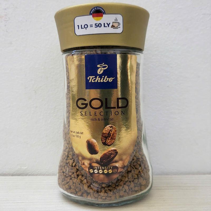 TCHIBO Lọ TT GOLD 100g CÀ PHÊ HÒA TAN Rich & Intense Gold Selection Coffee