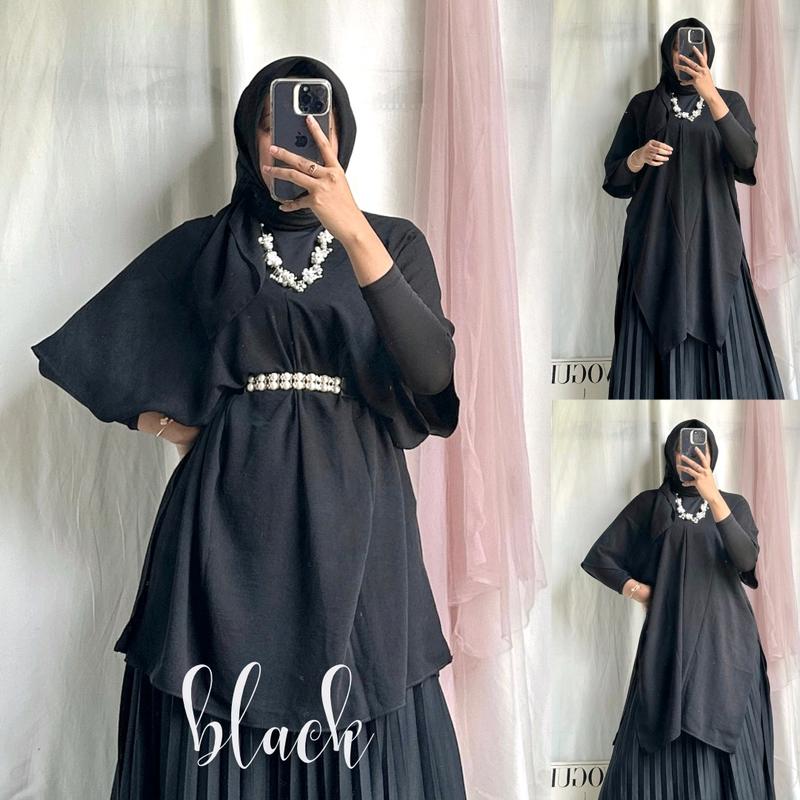 JEMA TUNIK OUTER // OUTER WANITA // TUNIK WANITA CRINKLE AORFLOW 2