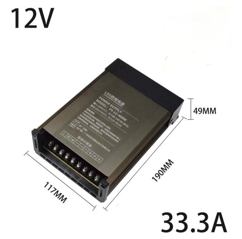 Nguồn Ngoài Trời 12V 400W 33A Nguồn Vỏ Nhôm Có Quạt Tản Nhiệt Cao Cấp