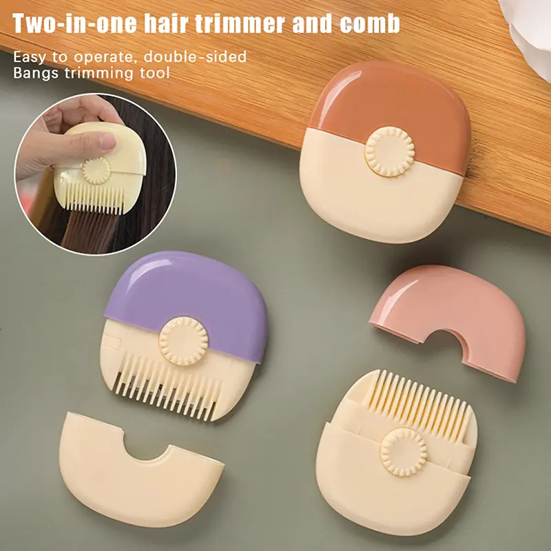 2 In 1 Baby HairCut And Hairdressing Comb Trim Bangs And Broken Hair Bangs Trimmer Home DIY Beauty Hairstyling Supplies