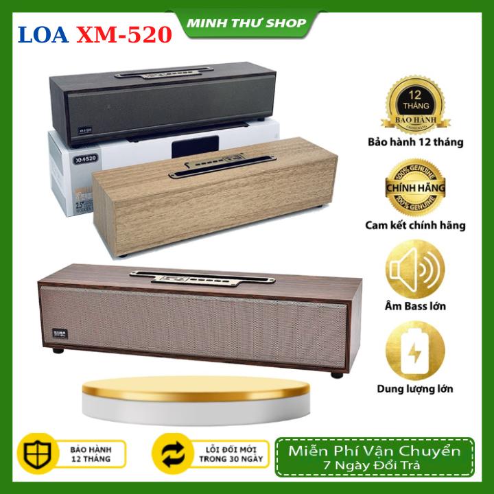 Loa Bluetooth Võ Gỗ XM-520 20W - Loa XM 520 Âm Thanh Cực Đỉnh Thiết Kế Sang Trọng Bass Siêu Trầm Siêu Ấm - BH 12 Tháng