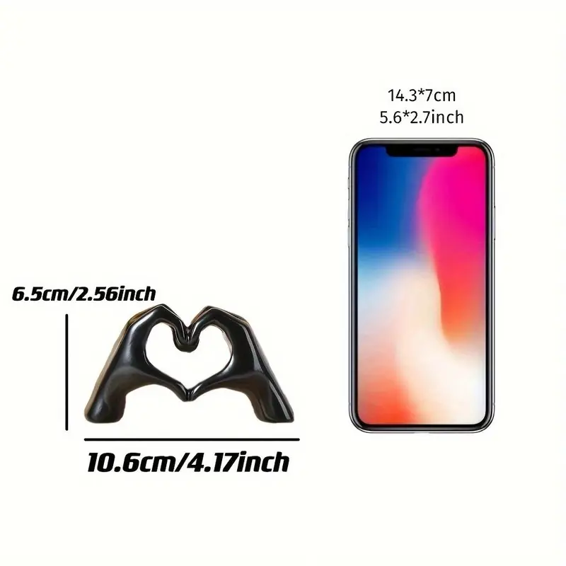 Mini Heart Shaped Resin Ornament, Creative Romantic Resin Decoration, Home Desktop Decoration, Gift for Boyfriend & Girlfriend 1