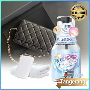 330ml Pembersih Tas Kulit Pembersih Kain Pembersih Dompet Pembersih Clutch Purse (Dilengkapi Dengan Handuk Pembersih + Spons)