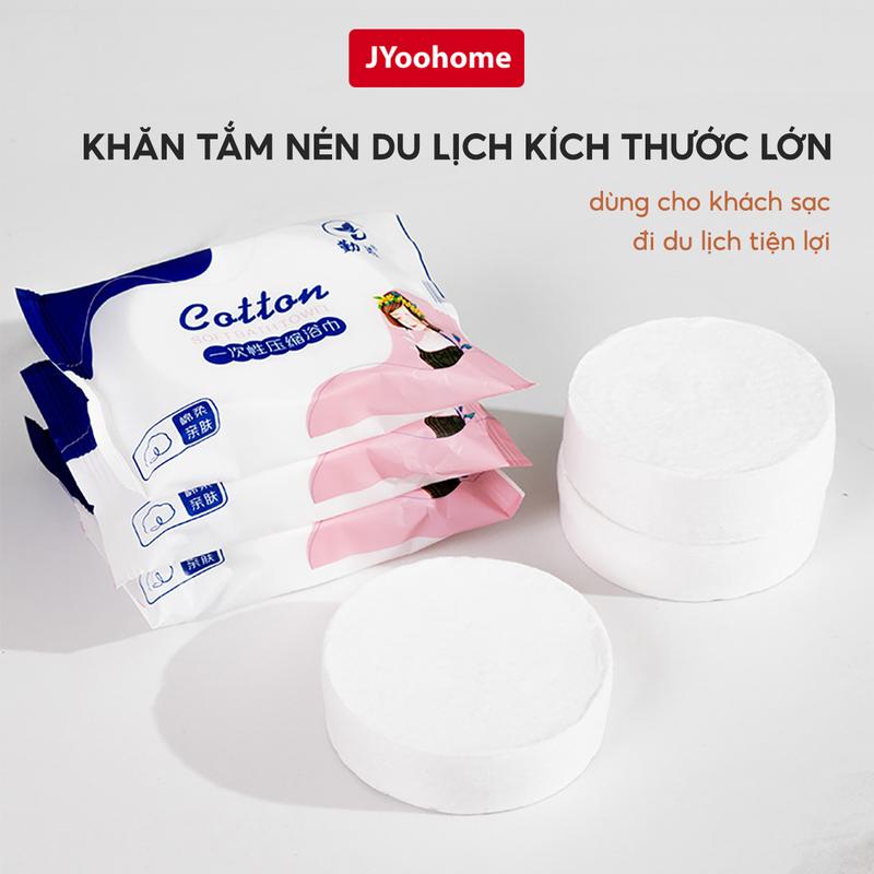 COMBO 5 Gói Khăn Tắm Nén Du Lịch, Giấy Nén Cotton Dùng Một Lần Loại Lớn 70x140cm Thấm Hút Nước Nhanh Tiện Lợi Dùng Trong Khách Sạn Nhà Tắm