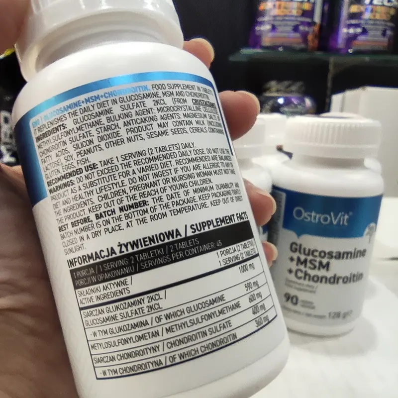 Viên uống hỗ trợ cải thiện cho khớp - Ostrovit Glucosamine Chondroitine OptiMSM (90 viên) - WHEYSHOP VN 4