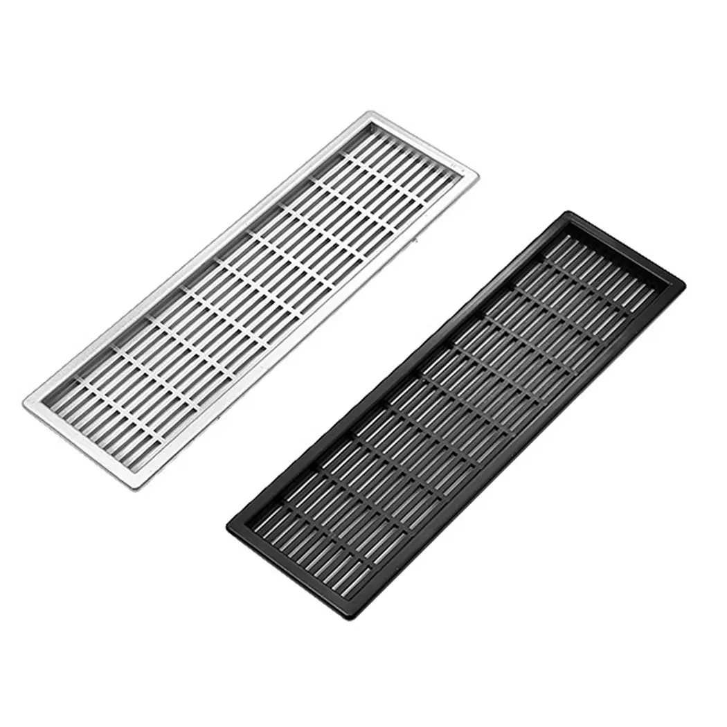 ABS Vent Grill Kitchen Bedroom Plinth - 220 x 59 mm Ventilation Grille Cover