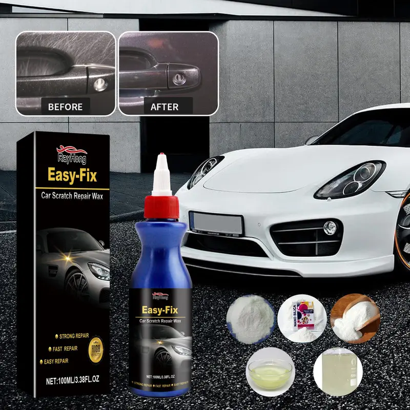Car Scratch Repair Wax, Multipurpose Easy Fix Car Scratch Repair Wax, Stain Removal, Car Maintenance Supplies, Professional Car Body Repair Tool 4