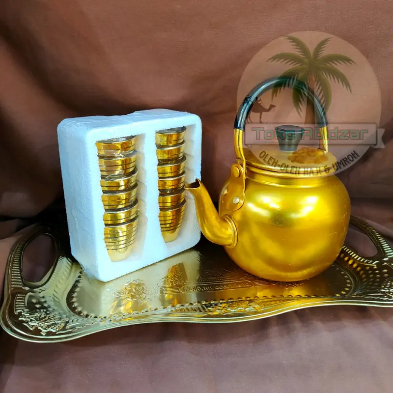 Satu Set Souvenir lengkap teko gelas nampan 0