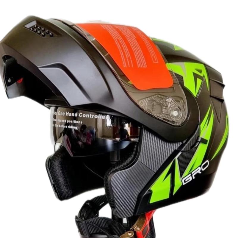  Mũ bảo hiểm GRO ST25 lật hàm 2 kính Helmet  tặng gang tay  