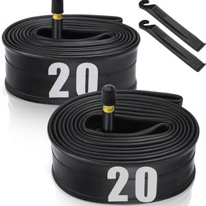 Bicycle Inner Tube with 2 Counts Tire Lever, 1 Set 20 Inch Bicycle Inner Tube with Tire Lever, Multipurpose Bicycle Tire Replacement Tool