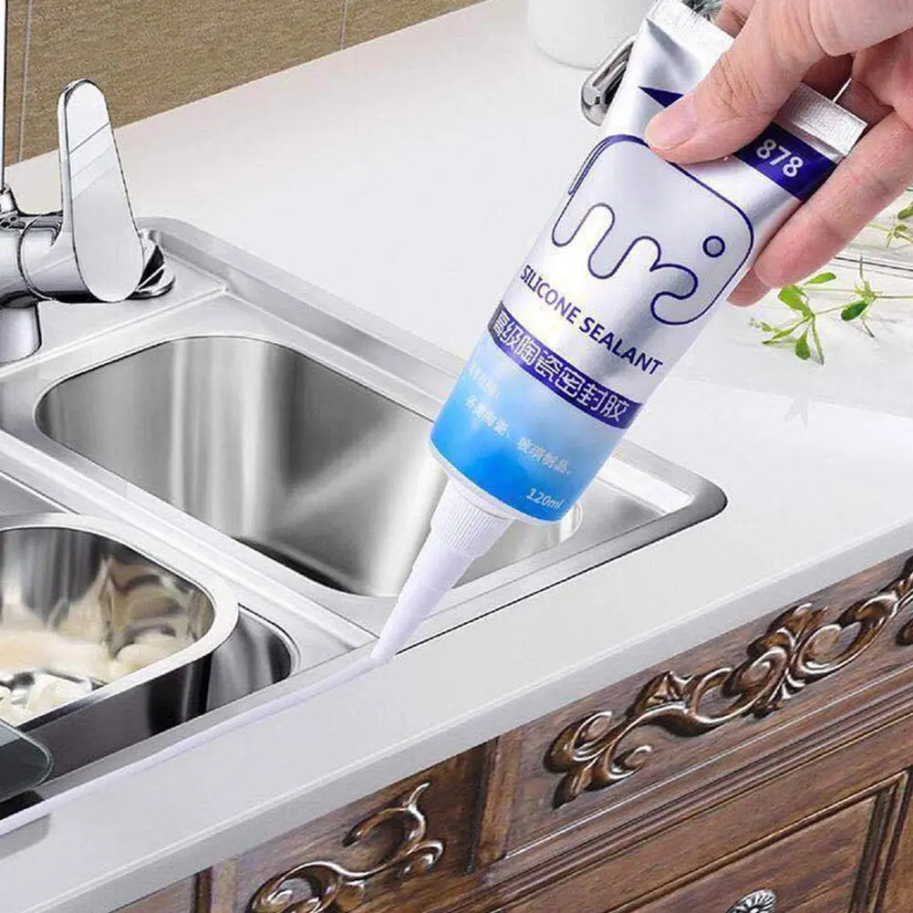 Keo Kín Cạnh, Silicon, 120ml, Chống Thấm Nước, Chất Kiềm Nhà Bếp, Để Phục Hồi Vết Xước Kính, D4U3, G4G0
