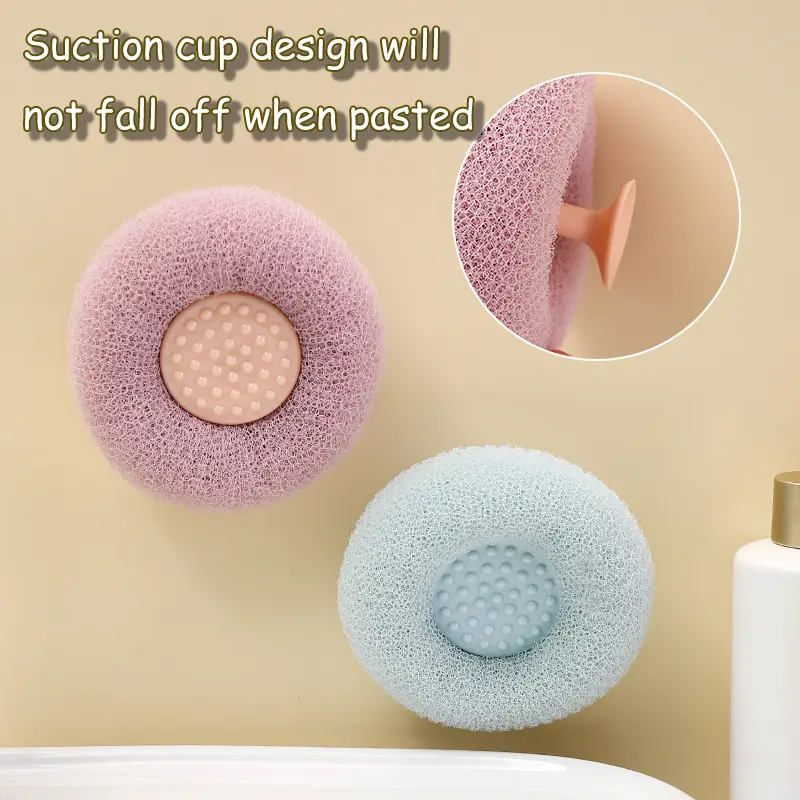 Suction Cup Bath Ball Massage Bath Ball Bath Scrubbing Artifact Bath Brush Exfoliating Back Scrubber Bath Towel scrub daddy sponge