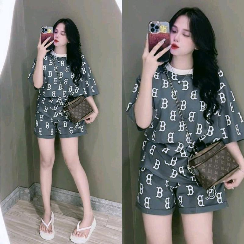 Sét bộ đùi nữ dễ thương _ Vải thun tăm hàn mịn mát, thấm mồ hôi mặc thoải mái _ Quần có túi _ Không ưng báo shop nhận lại đủ tiền hàng 2 bên cùng vui vẻ _ XINH shop _ Women Top Voi Nhung set botieuthu essentials