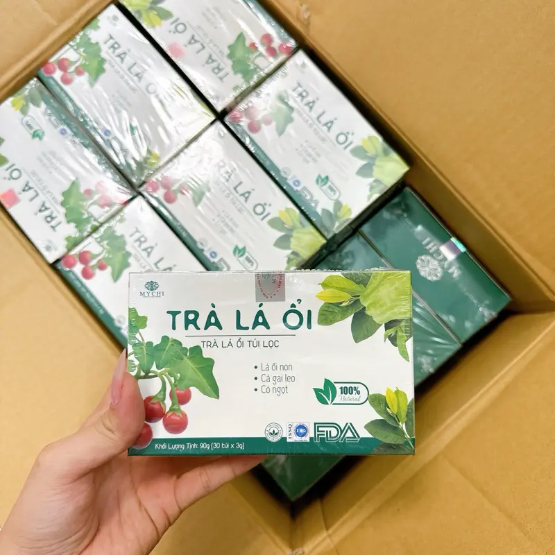 Combo 2 Hộp Trà Lá Ổi Mychi Chính Hãng, Trà Túi Lọc - Nước Trà - Tea