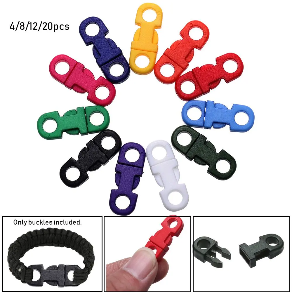 4/8/12/20pcs High quality 5mm Curved Webbing Outdoor Tool Dog Collar Strap Camp Bag Parts Side Release Buckle