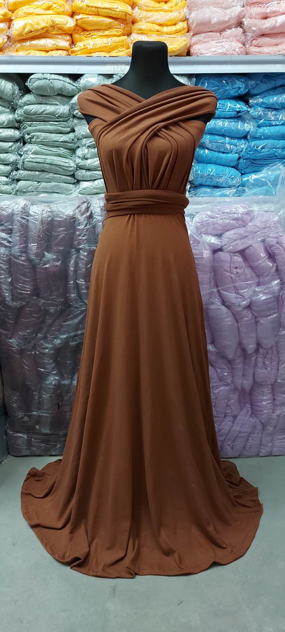 Doncher12 PLAIN Infinity Dress Bridesmaid Brown Shades All Sizes - TikTok  Shop Philippines