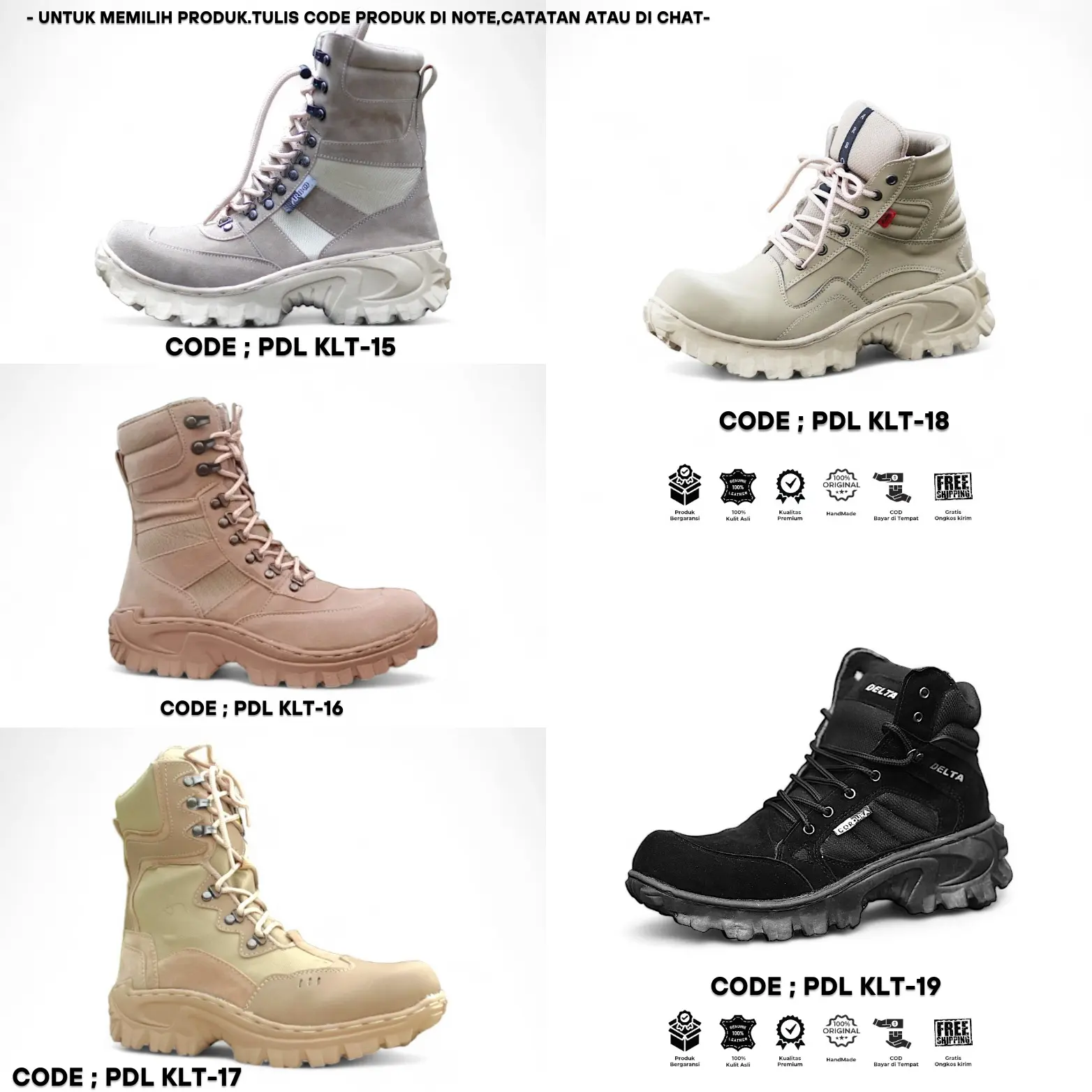 Sepatu Safety PDL Pataka Putih Kulit Asli Cocok Untuk PASKIBRA ARBOO FOOTWEAR