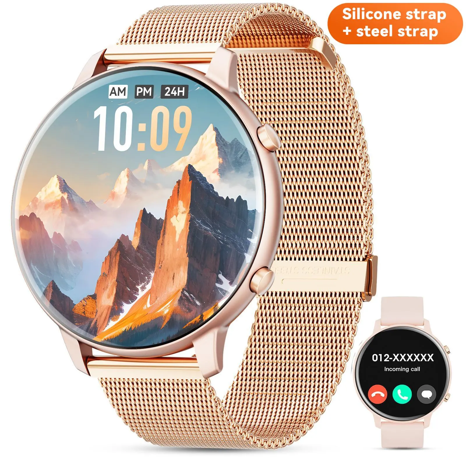 Multifunctional Smart Watch, Fashionable Digital Watch with 2 Straps, IP67 Waterproof Sports Watch, Wearable Smart Device for Women & Men