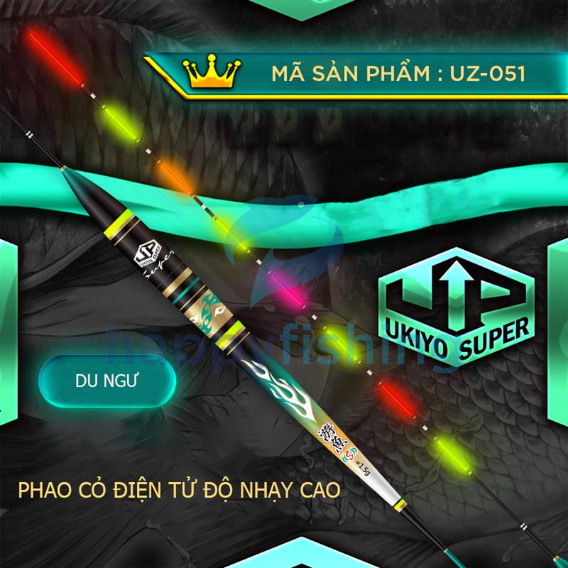  Phao Cỏ Điện Tử Chuyên Cá Nhát Phao Đèn Câu Đài Chuyên Rô Phi UKIYO UZ-051  Du Ngư  