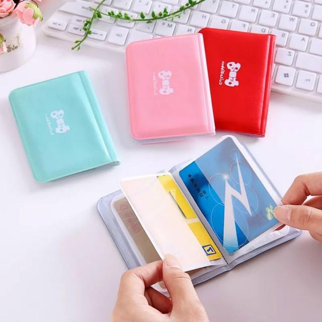 Product Introduction of Ví đựng thẻ ATM, Căn cước, xe bus, ngân hàng ,12 ngăn bằng da PU hình nơ dễ thương 1