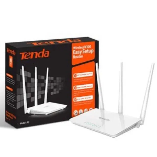 Tenda F3 Router Wireless 3 Antena AAAA