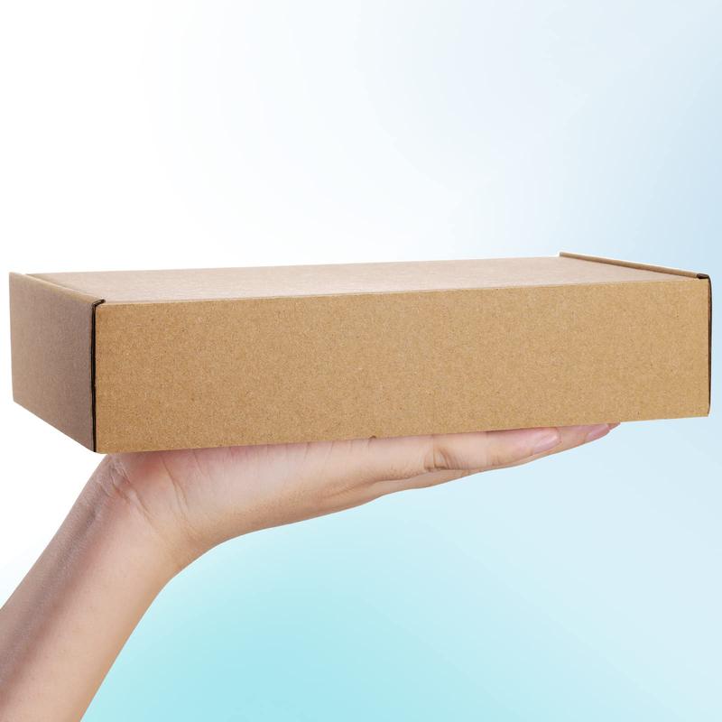 Product Introduction of Cardboard Box, 25pcs/set Kraft Paper Box, Gift Box, Mailer Box, Shipping Box, Gift Wrapping Supplies for Wedding, Birthday, Party, Bakeware 5