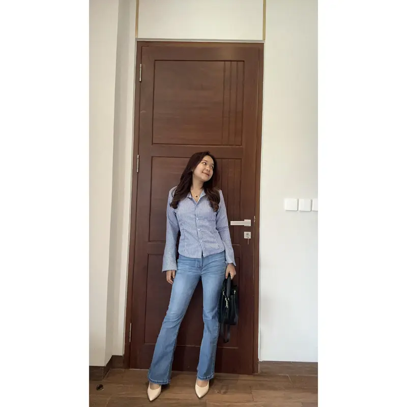 Kemeja Stripe Lonceng/ Kemeja Stripe 2024 2