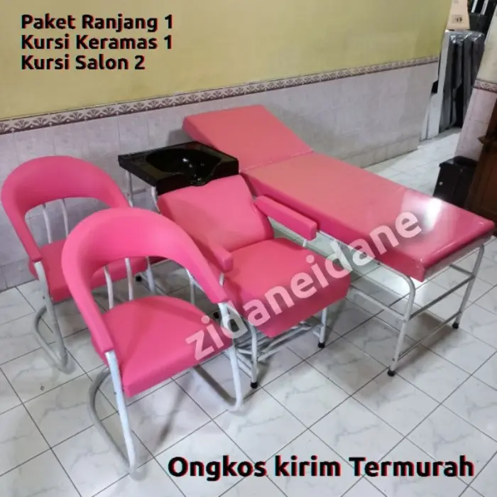 promo spesial Ranjang Facial/ Ranjang Sulam Alis/Kursi Kramas/Kursi Salon Satu Set 0