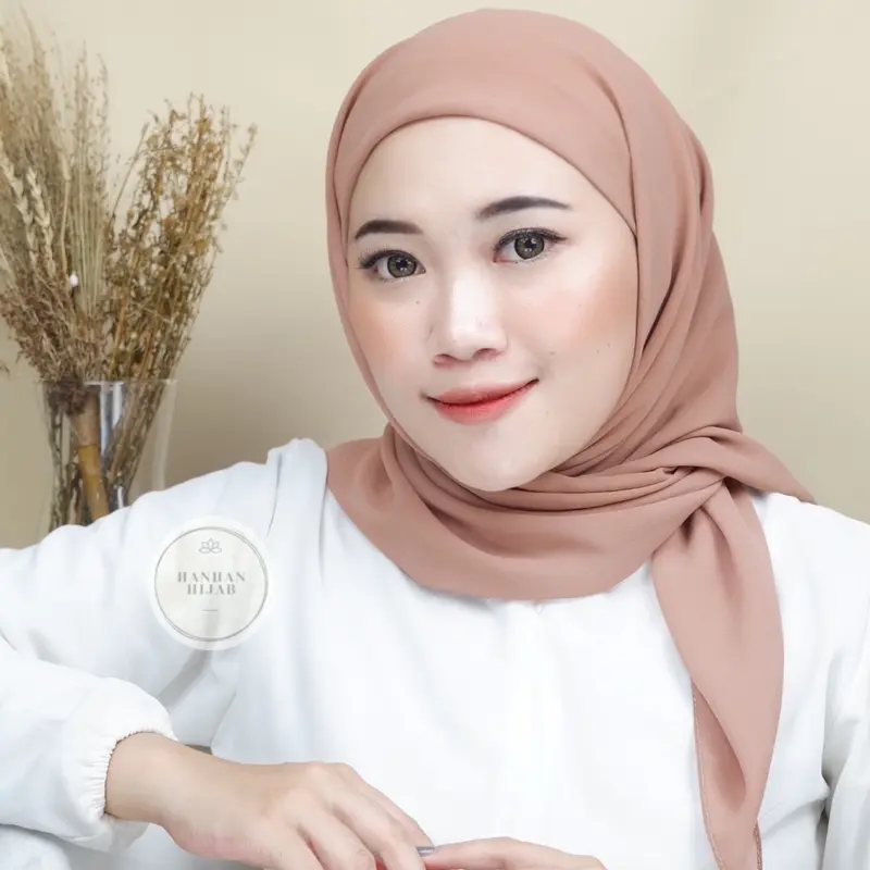 Hanhan Hijab - Segiempat Inner 2 Layer Ceruty Babydoll Premium (Segi Empat Ciput Inara) 3