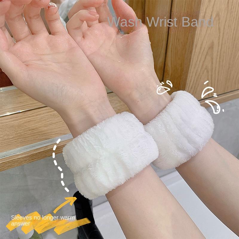 Tiện ích rửa mặt, dây đeo Cổ Tay Vòng đeo tay, Vòng đeo tay lau mồ hôi, không thấm nước, Còng cánh tay giữ tay áo khô, thích hợp cho thể thao, thấm hút mồ hôi, tay áo Sport Phụ Kiện 1