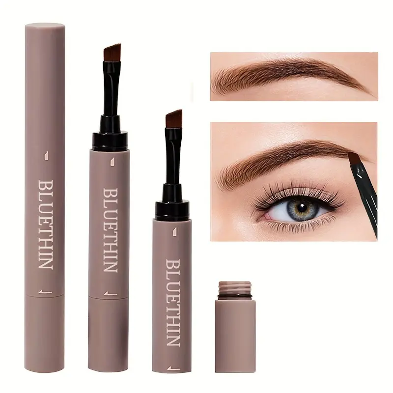 Double-Ended BLUETHIN Brow Pencil: Smooth, Waterproof, and Durable for All Skin Types