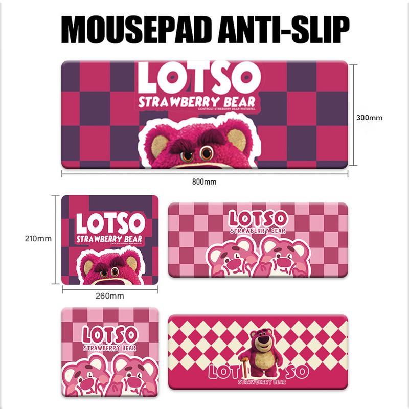 Product Introduction of Mouse Pad Mousepad Keyboard Sticker Cute Character Karakter Lucu Strawberry Bear 10