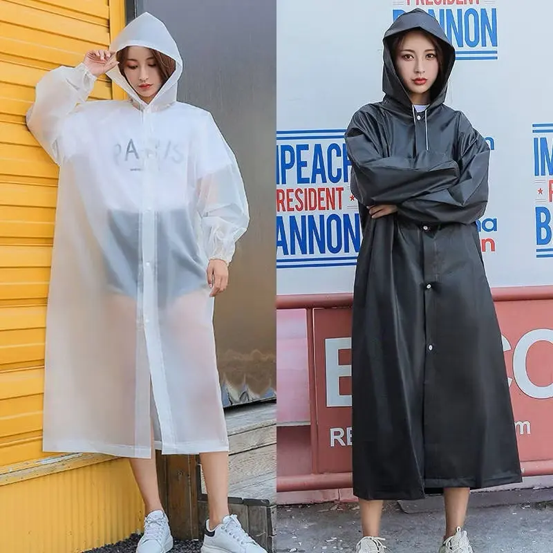 EVA Lightweight Unisex Raincoat For Adult good quality Cape Hooded Raincoat Bicycle Poncho