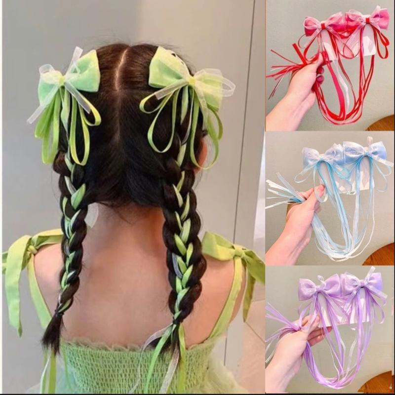 Set 2 chiếc kẹp bện tóc dây dài 2 bên cho bé - Phụ kiện tóc xinh Women Nữ