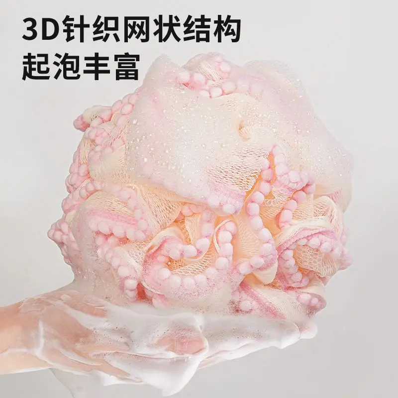 Bóng Tắm Lớn, Bóng Tuyết, Lưới Hai Lớp Nâng Cấp, Mềm Mại Và Dễ Thương, Thích Hợp Để Tắm Tại Nhà, Chà Xát Lưng, Dụng Cụ Chà Xát, Đồ Tắm Tạo Bọt, Năm 2025, Bóng Tắm 5