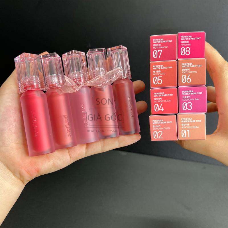 Son Tint Bóng Peripera Water Bare Tint đủ các mã màu