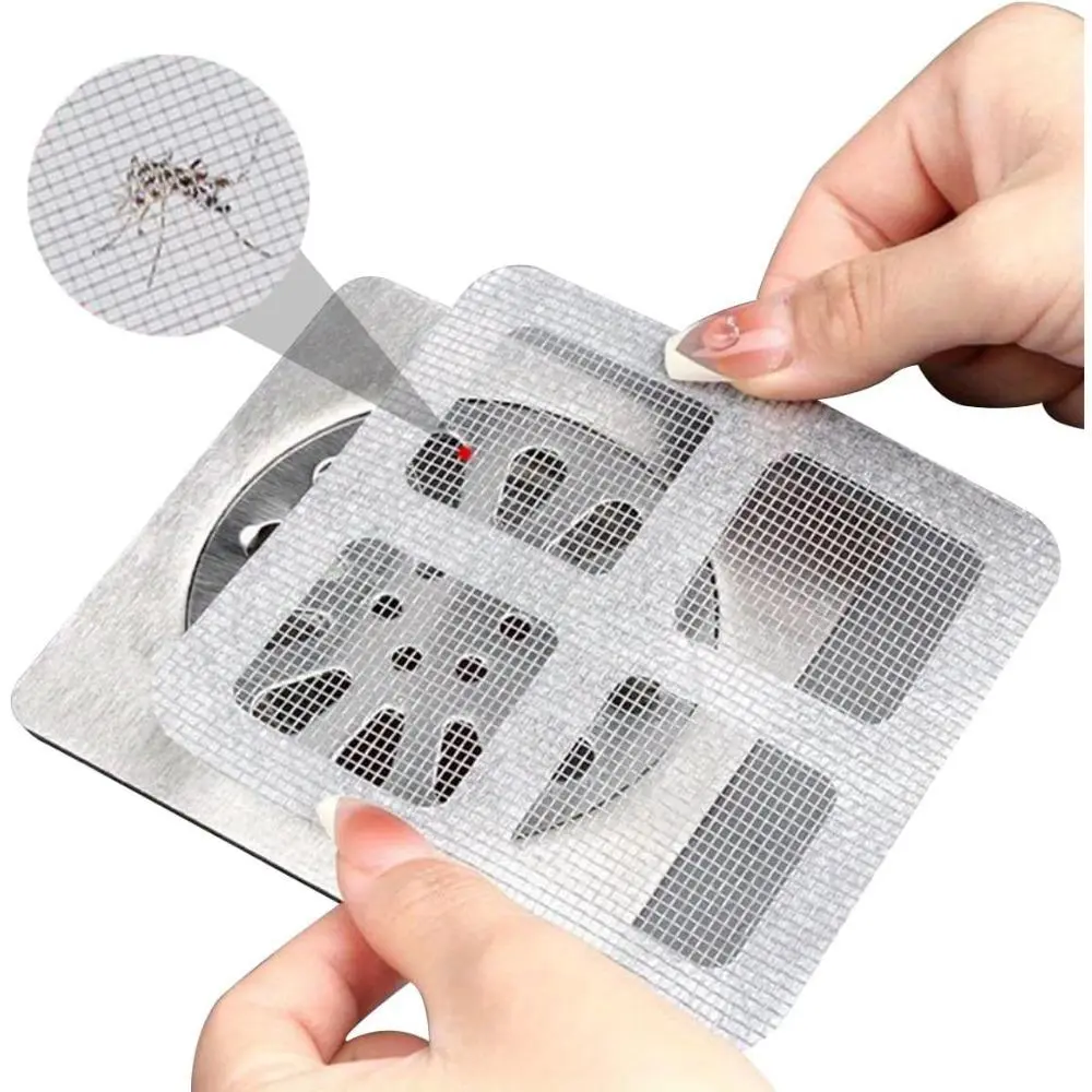 Disposable Floor Drain Sticker, Self Adhesive Floor Drain Cover, Anti-clogging Floor Drain Sticker for Home Kitchen Bathroom