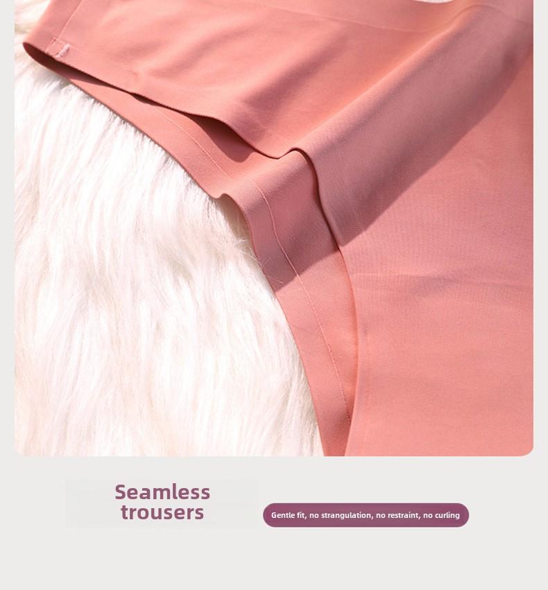 Product Introduction of Quần Lót Lụa Lạnh Không Đường May, Bán Chạy Mùa Hè, Dành Cho Nữ, Thoáng Khí, Cạp Thường, Quần Lót Nữ Xuất Khẩu Một Mảnh 19